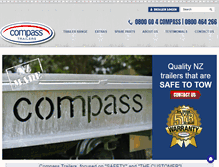 Tablet Screenshot of compasstrailers.co.nz